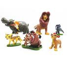 Boneco de brinquedo Lion King Simba Mufasa Timon Pumbaa 6 unidades