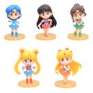 Boneco de brinquedo Sailor Moon Tsukino Usagi 9 cm 5 unidades/lote