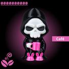 Boneco de Decoração Geek Gamer Caveira 3D com Múltiplas Poses Enfeite Divertido para Setup Gamer e Escritório -