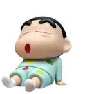 Boneco de dormir Crayon Shin-chan de PVC colecionável de 7,5 cm