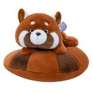Boneco de guaxinim panda recheado de pelúcia de 30 cm com base de rosquinha Boneco de guaxinim panda recheado de pelúcia de 30 cm com base de rosquinha