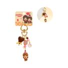 Boneco De Macaco Monchhichi Fofo, Mini Figuras De Ação, Charme Para Telefone, Chaveiro, Pingente
