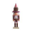 Boneco De Madeira Soldado Quebra-Nozes De Natal Para Crianças, Enfeite De Mesa, Topo De Bolo,