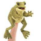 Boneco de Mão de Sapo Engraçado Folkmanis - Pelúcia para Bebês e Crianças