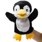 Boneco de mão HollyHome Plush Zoo Friends Penguin 35 cm para crianças