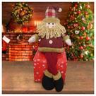 Boneco De Natal Papai Noel Sentado Perna Mole Em Tecido Boneco De Natal Papai Noel Sentado Perna Mole Em Tecido