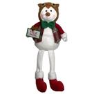 Boneco de neve com gravata natalino sentado - 45cm Boneco de neve com gravata natalino sentado - 45cm