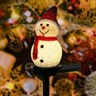 Boneco de Neve de Natal com Energia Solar para Gramado, Pátio e Corredor