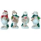 Boneco de neve em resina Merry Christimas 11x09x22 cm Boneco de neve em resina Merry Christimas 11x09x22 cm