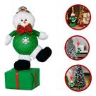 Boneco de neve equilibrista com presente de natal - MR.CHEAP Boneco de neve equilibrista com presente de natal - MR.CHEAP