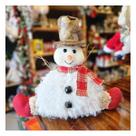 Boneco de Neve Floc Sentado Pelúcido com Cartola 25cm Boneco de Neve Floc Sentado Pelúcido com Cartola 25cm