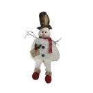 Boneco de Neve Floc Sentado Pelúcido com Catola 43 cm Boneco de Neve Floc Sentado Pelúcido com Catola 43 cm
