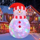 Boneco de neve inflável de Natal GOOSH de 1,5 m com luz giratória