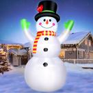 Boneco de neve inflável de Natal Omdekor 3m com luzes LED ao ar livre Boneco de neve inflável de Natal Omdekor 3m com luzes LED ao ar livre
