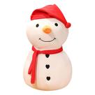 Boneco de neve macio de desenho animado com chapéu vermelho e cachecol de 45 cm Boneco de neve macio de desenho animado com chapéu vermelho e cachecol de 45 cm