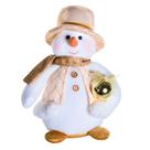 Boneco de Neve Natalino Com Bola Dourada 24cm Boneco de Neve Natalino Com Bola Dourada 24cm