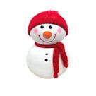 BONECO de NEVE PEQUENO de Ceramica com TOUCA BONECO de NEVE PEQUENO de Ceramica com TOUCA