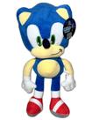 Boneco De Pelúcia Animal Ouriço Menino Sonic Azul Personagem Jogo Eletrônico De Videogame 30 Centímetros De Altura Sonic The Hedgehog