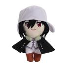 Boneco de Pelúcia Bungo Stray Dogs Fyodor Chapéu Branco Capa 22 cm