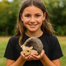 Boneco De Pelúcia Ouriço Realista De 7.8 Polegadas, Modelo De Animal Simulado Macio E Fofo, Presente