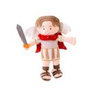 Boneco De Pelúcia Religioso São Miguel Arcanjo 32cm Lavável e Antialérgico Ideal Para Decorar ou Presentear No Natal Zip