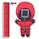 Boneco De Pelucia Squid Game Round 6 Vermelho 26Cm