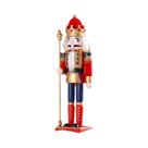 Boneco De Soldado Quebra-Nozes De Madeira De 30CM, Ornamento De Natal Para Mesa, Decoração Para Casa