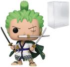 Boneco de vinil Funko POP One Piece Roronoa Zoro com protetor Boneco de vinil Funko POP One Piece Roronoa Zoro com protetor
