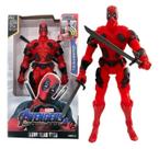 Boneco Deadpool Marvel Grande 30cm Articulado Com Sons E Luzes