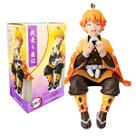 Boneco Demon Slayer Zenitsu Agatsuma 10cm Sentado action figure
