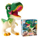 Boneco Dino Baby Rex Em Vinil Realista 15 Cm Brinquedo Dinossauro Infantil Para Menino