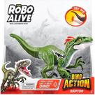 Boneco Dinossauro Raptor Robo Alive Dino Action Candide