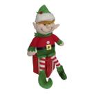 Boneco Duende Tradicional Sentado com Presente - 30cm