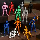 Boneco Dummy 13 Articulado Kit Montagem 3D com 4 Acessórios, Presente Criativo Para Crianças!