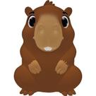 Boneco E Personagem Capivara Juca Em Vinil Antialérgico