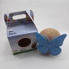 boneco ecológico, borboleta azul 5 UNIDADES