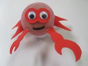 Boneco ecológico Caranguejo5 UNIDADES