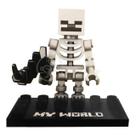Boneco Esqueleto Minecraft MyWorld - Compatível Lego