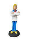 Boneco Fred Jones Scooby-Doo Estatueta Em Resina 17cm