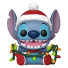 Boneco Funko Pop Disney Lilo Stitch Holiday Stitch with Lights 1504