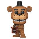 Boneco Funko Pop Funko Fusion Freddy Fazbear com pizza Launcher 1096 Boneco Funko Pop Funko Fusion Freddy Fazbear com pizza Launcher 1096
