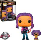Boneco Funko Pop Marvel Black Light Hawkeye Kate Bishop com pizza Dog 1212