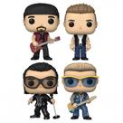 Boneco Funko Pop Rocks U2 4-Pack ZooTV Bono, The Edge, Larry, Adam