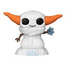 Boneco Funko Pop Star Wars Mandalorian Holiday Grogu W/snowman 748