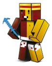 Boneco Geleia Original 15cm Mine Gamer com ferramentas Craft