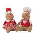 Boneco Ginger Casal Cozinheiro Natalino 31cm C/1unid 1085728 Cromus