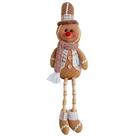Boneco Gingerbread Sentado 42cm Decoração Natalina