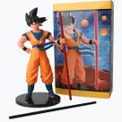 Boneco Goku Kakarot 21cm 2 bastões Dragon Ball action Figure