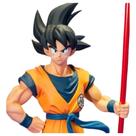 Boneco Goku Super Luxo Action Figure Colecionável Kakaroto Com Bastão Dia Das Crianças Boneco Goku Super Luxo Action Figure Colecionável Kakaroto Com Bastão Dia Das Crianças