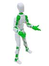 Boneco Grande DUMMY DESMONTADO Brinquedo Articulado 20 cm Verde